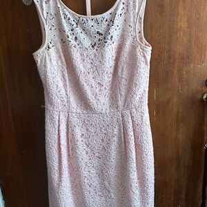 Pink lace dress